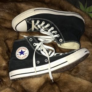 Black high top Converse